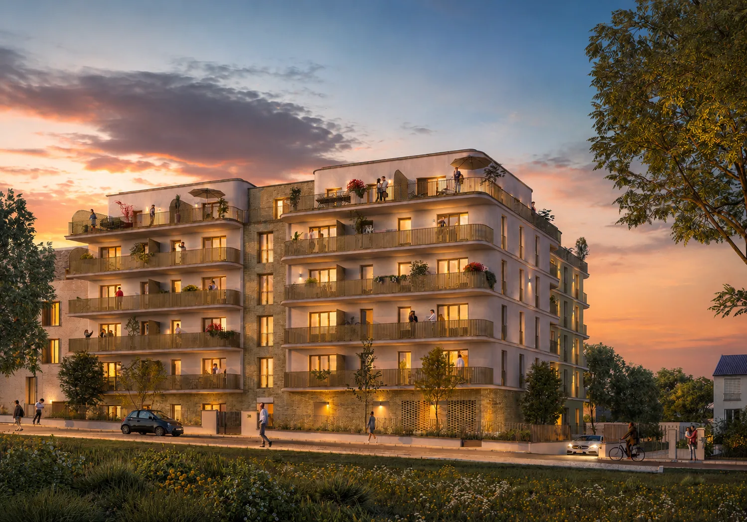 Les Terrasses Mirabeau de nuit